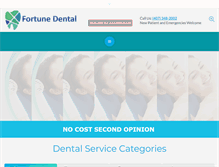 Tablet Screenshot of fortunedentalcare.com